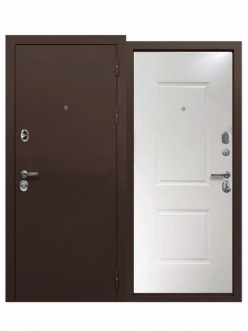Входная металлическая дверь ТАЙГА 9 СМ БЕЛЫЙ КЛЕН
